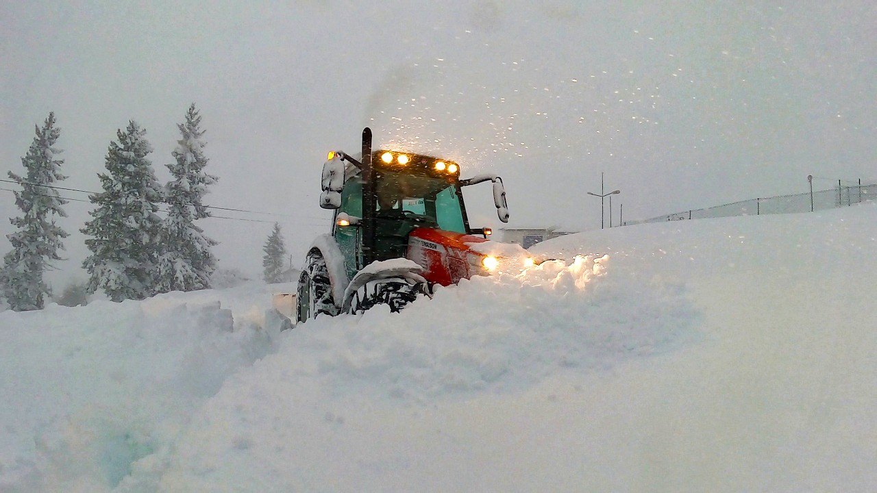 Мы попали в снежную бурю!