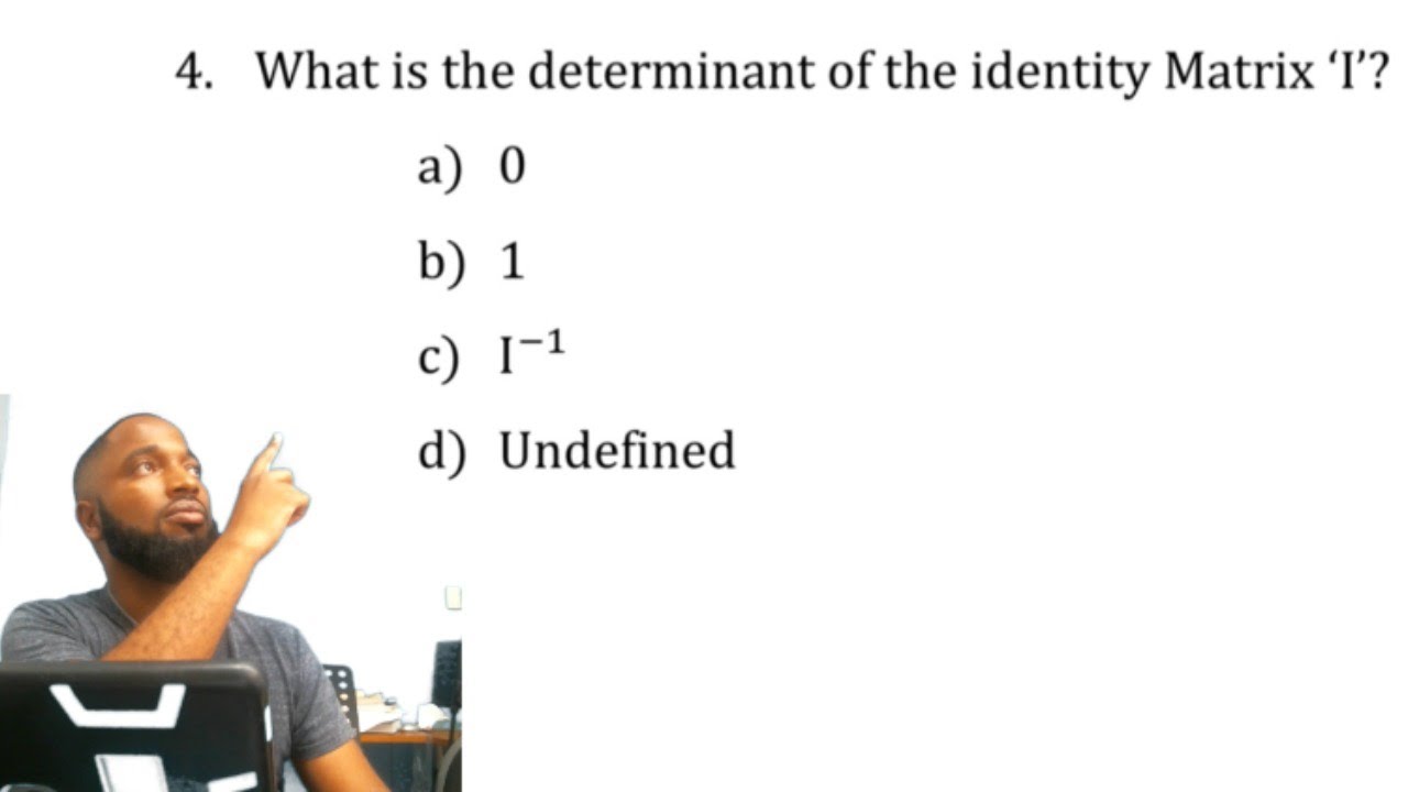 Vectors and Matrices Multiple Choice practice FOR CXC