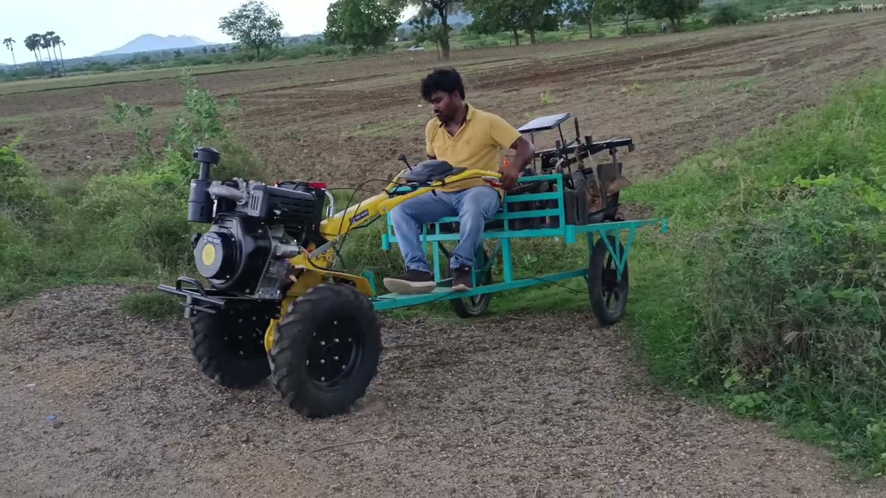 9hp self start with seating working power weeder