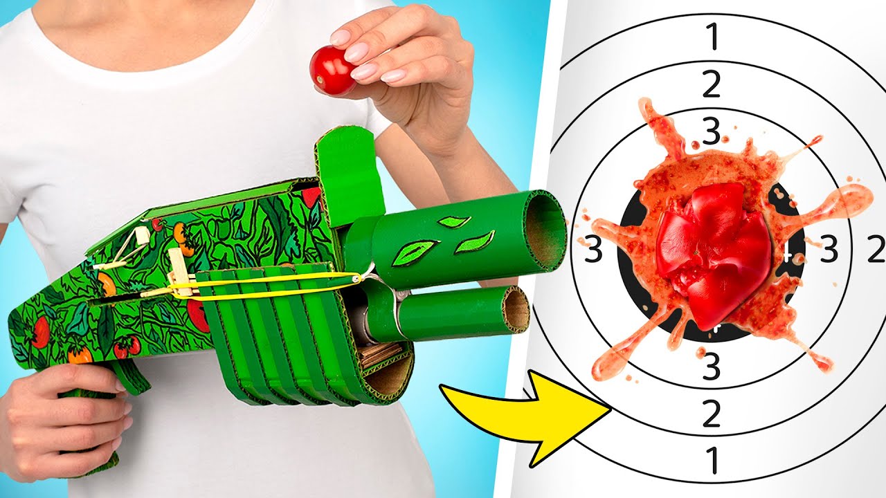 Blaster Spara Pomodori Di Cartone