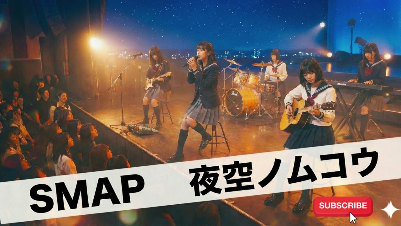 SMAP  夜空ノムコウ｜Japanese Girls AI Rock Band｜邦楽カバー
