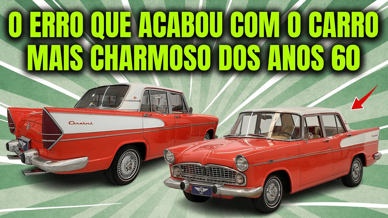 Simca Chambord : O Carro de Luxo que Encantou e Decepcionou o Brasil com seu motor V8 fraco