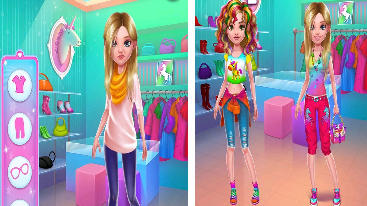 PLAY MAKEOVER GAME UNICORN RAINBOW STYLE DRESS UP #1 | GAME FOR GIRL | ANDROID/IOS