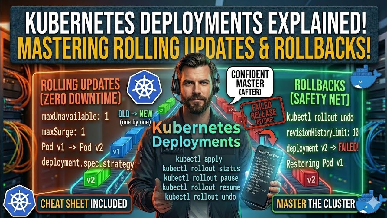 Kubernetes Deployments: Rolling Updates, Rollbacks & Scaling Explained (2026)