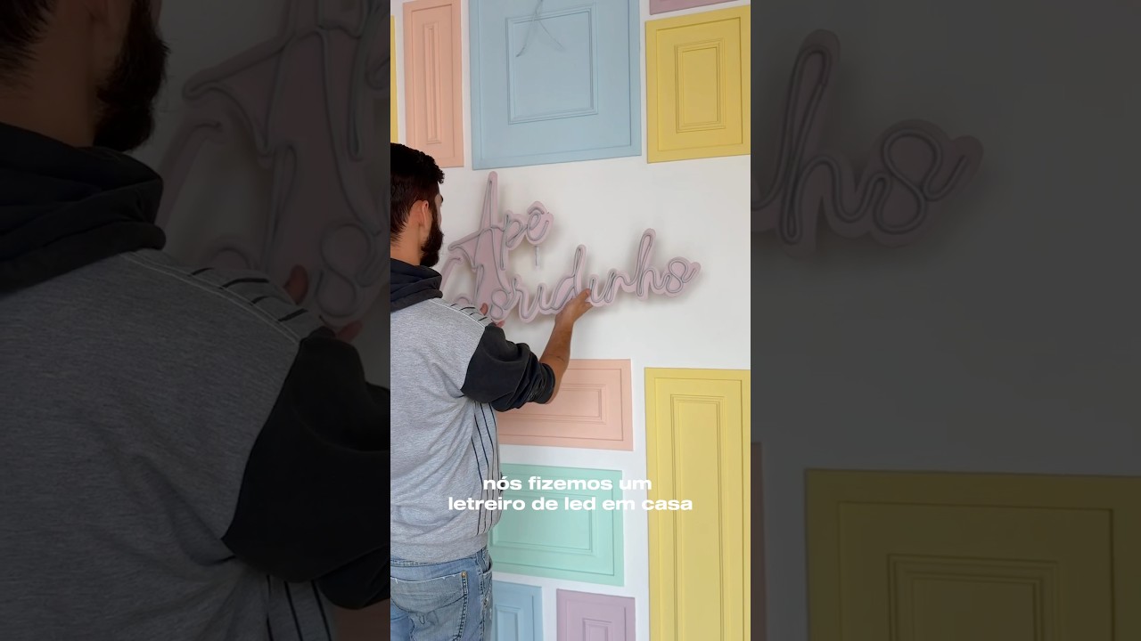 Passo a passo de um letreiro de led feito em casa #led #letreiro #dye