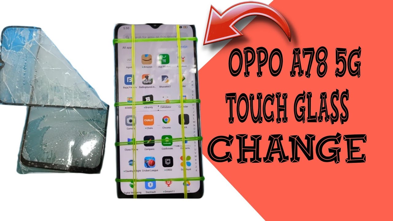 oppo A78 5G Touch Glass Change | oppo A78 5G Touch Glass replacement || oppo A78 5G teardown