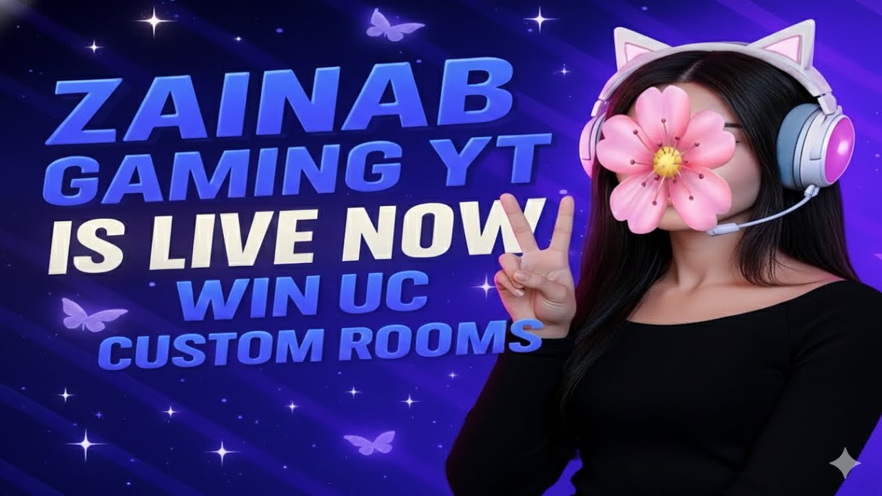 PUBG MOBILE LIVE CUSTOM ROOMS | UC WIN | ZAINAB GAMING YT IS LIVE NOW