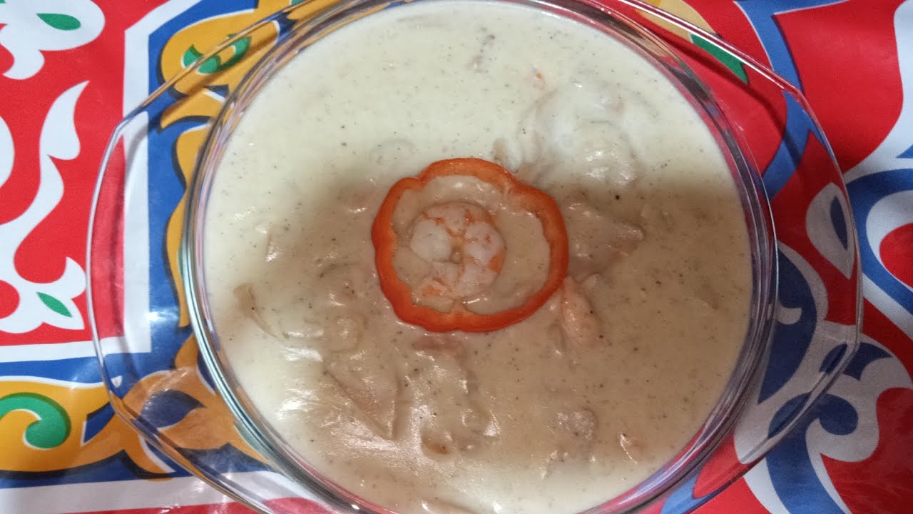 شوربة الجمبري باللبن الخطيرة