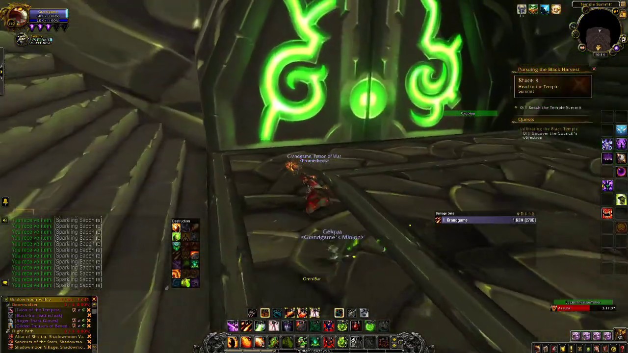 WoW BfA - Lock Fel fire questline