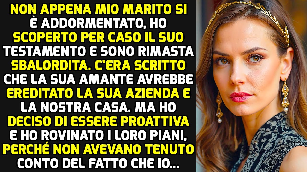 Ho Trovato Il Testamento Di Mio Marito Che Lasciava Tutto Alla Sua Amante E... STORIE DI VITA