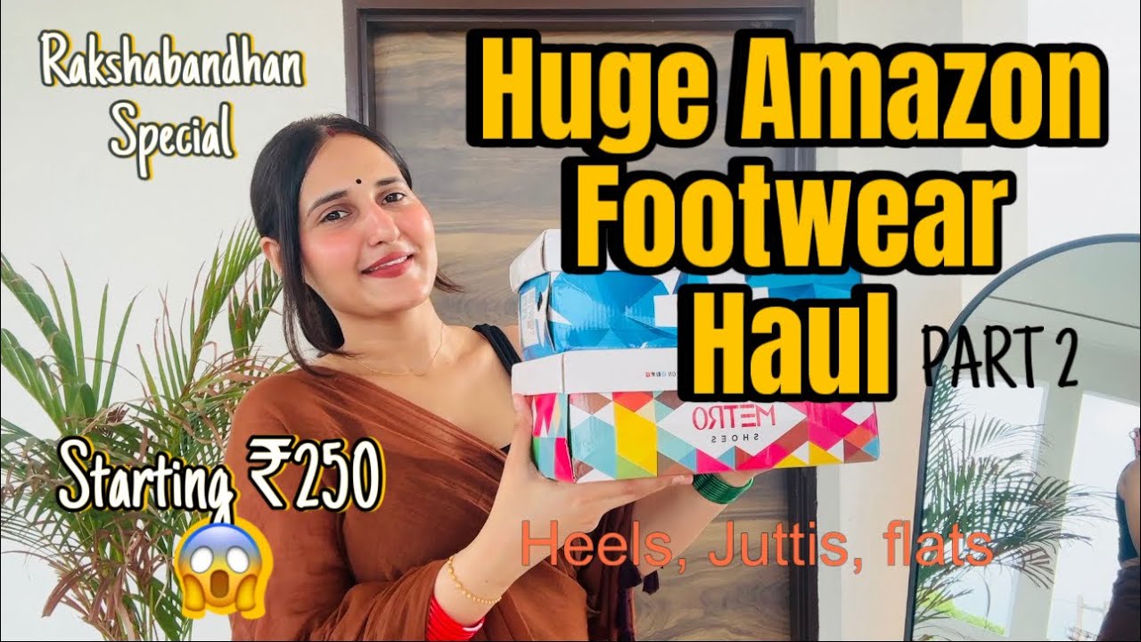 *HUGE* Amazon Footwear Haul PART 2🛍️ Heels, Flats, Sandals for Party/office 
