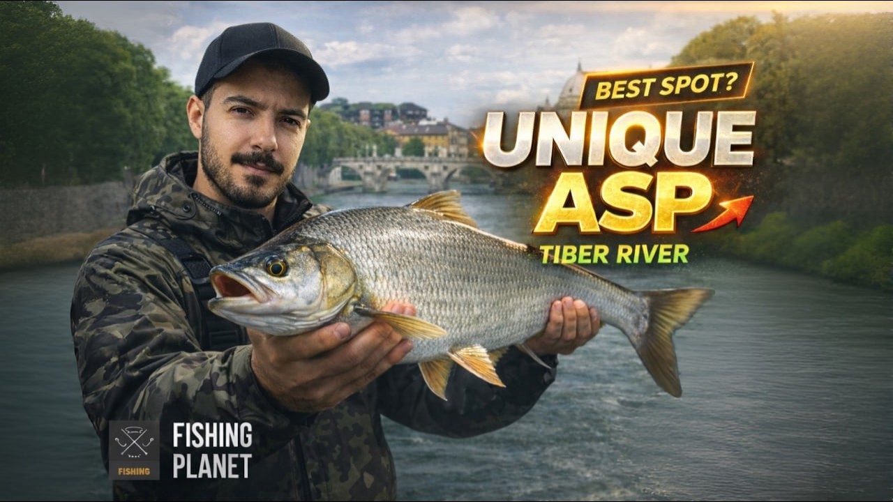 Unique Asp caught in Tiber River! | Fishing Planet Guide