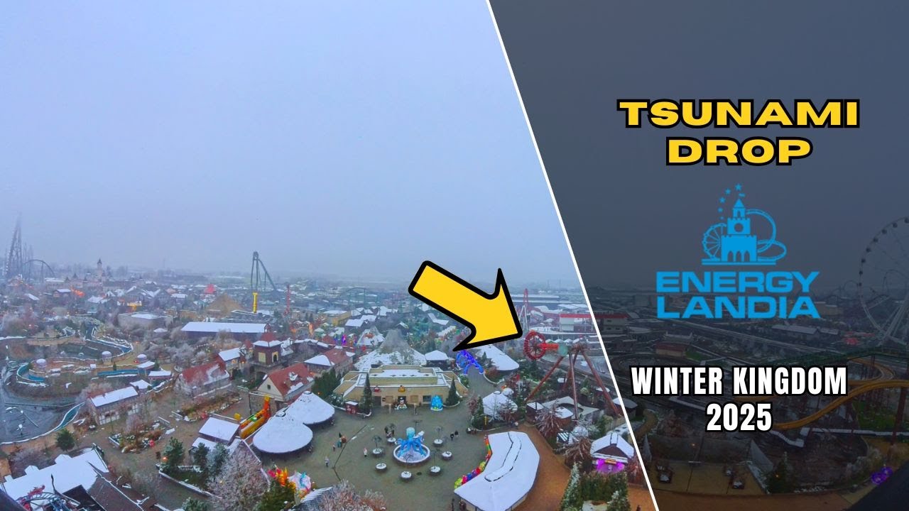 Tsunami Drop on-ride POV | Energylandia Winter Kingdom 2025