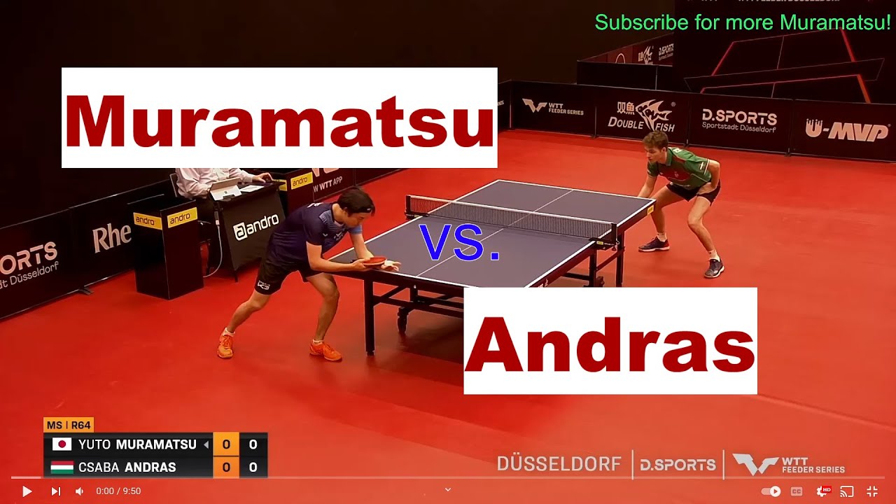 Yuto Muramatsu vs. Csaba Andras | Full Match - Short Form | R64 - WTT Feeder Düsseldorf 2