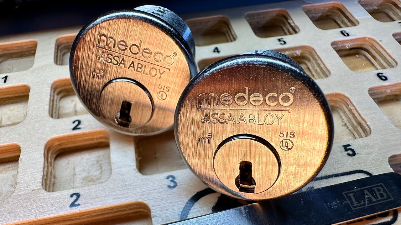 Двухосный врезной цилиндр Medeco M3: обзор дилера #слесарь