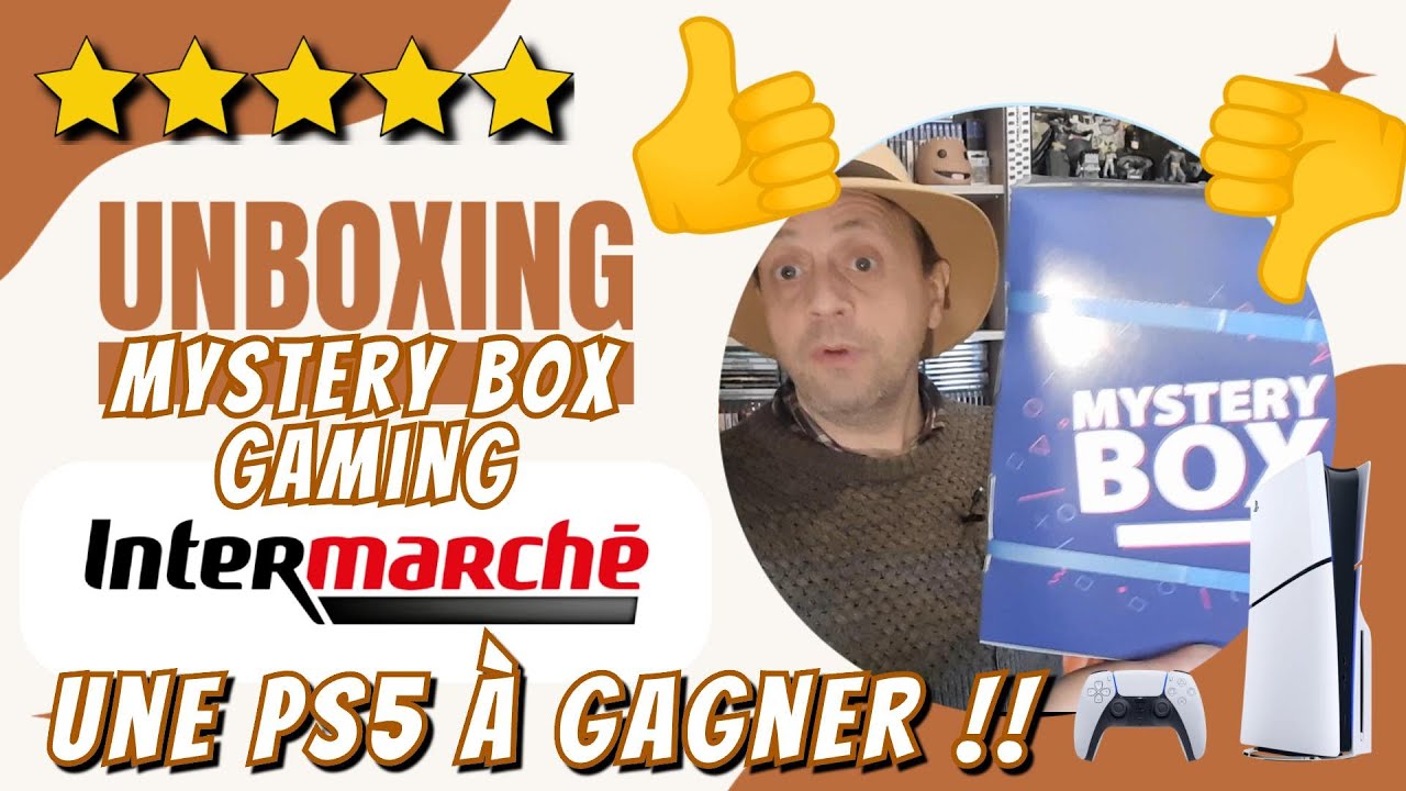 Unboxing Mystery Box Gaming #intermarché  - Sera t'elle la box gagnante d'une PS5 ? #playstaton