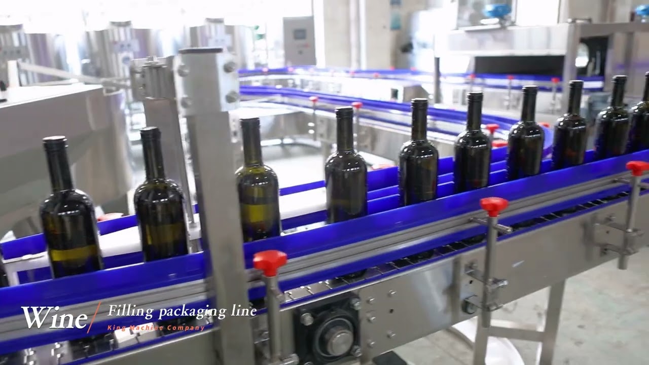 6000bph Automatic Glass Bottle Still Wine Filling Packing Line （cork ＆ aluminum caps）