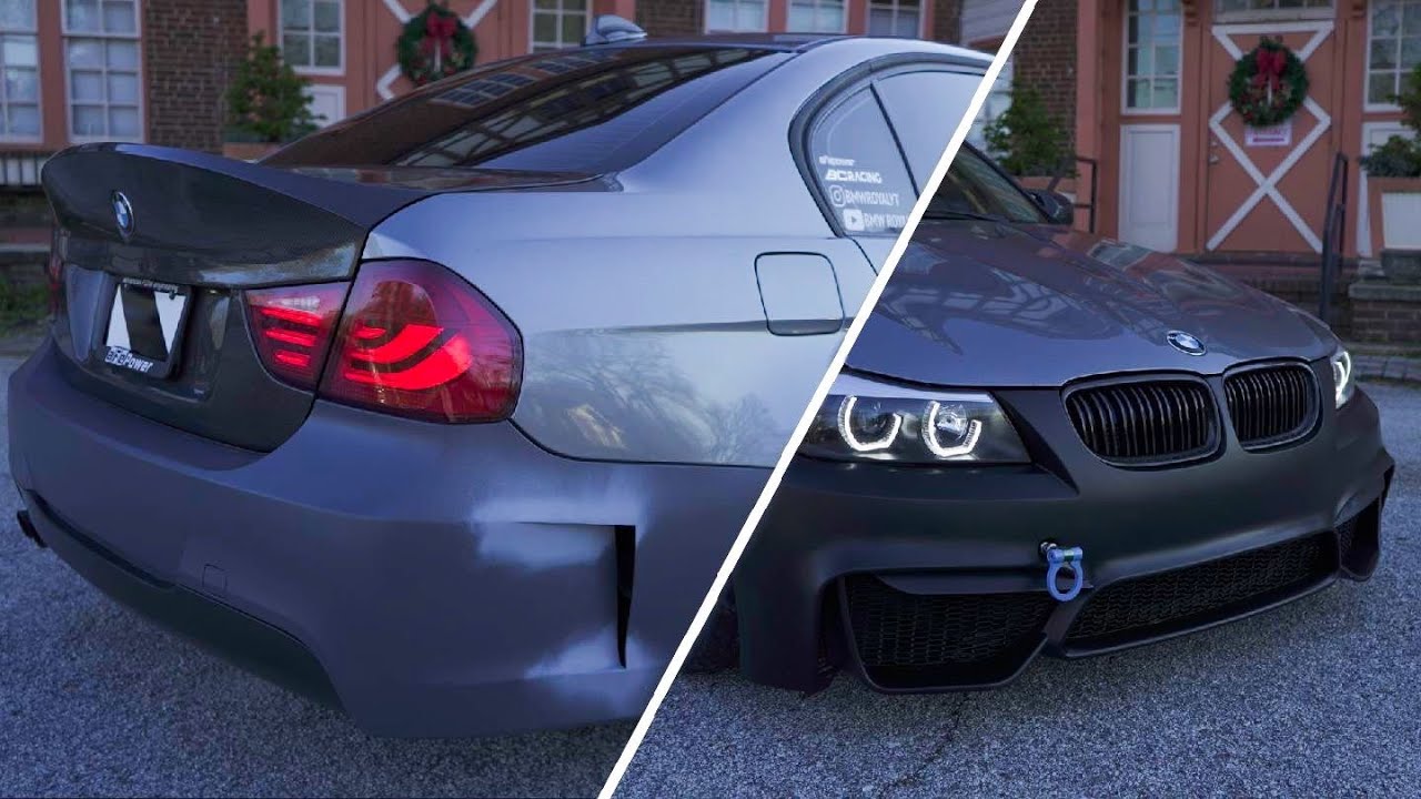 BMW E90 BODY KIT INSTALL‼️(Vented M sport Rear Bumper & M4 Style Front Bumper)