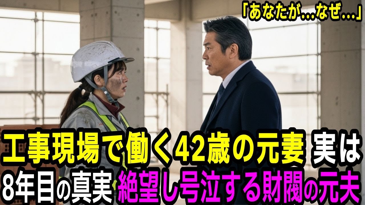 離婚して8年、工事現場で働く42歳の元妻と再会。衝撃の真実に財閥の元夫が号泣した末路【感動する話】【朗読】