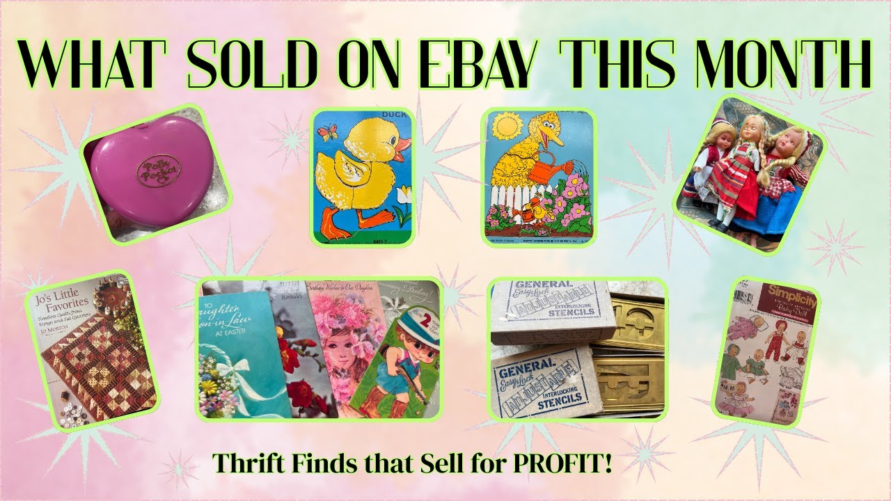 ЧА ЧИН! Что продали на EBAY в этом месяце! Находки из секонд-хенда, которые можно выгодно продать!
