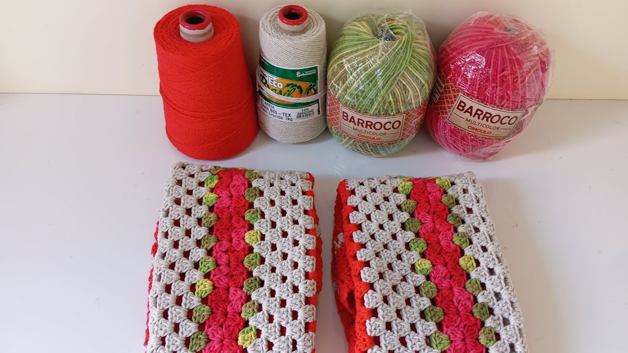 Par de tapetes/ Modelo sucesso de vendas #vlog #crochet 