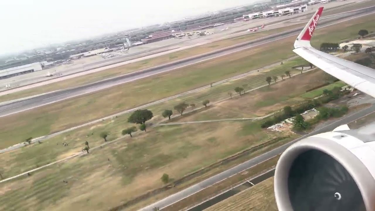 Thai AirAsia Powerful A321neo Takeoff from Bangkok Don Mueang