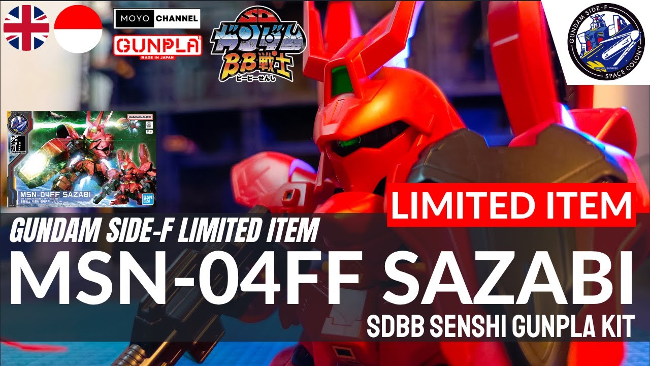 THE BEST SDBB GUNDAM! SDBB SENSHI MSN-04FF Sazabi Gundam Side-F Fukuoka Limited Item #gunpla