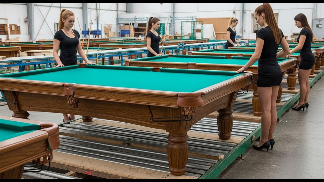 Inside a Luxury Factory: Making a Solid Maple Billiard Table (Full Process)
