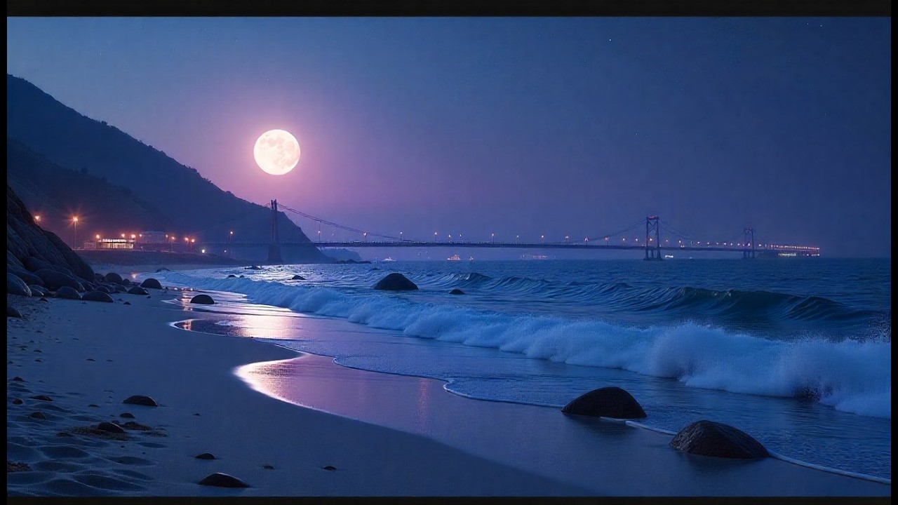 🌊 Listening to Ocean Waves Right Now | Relax & Let Go| RELAXING OCEAN SOUND AT NIGHT