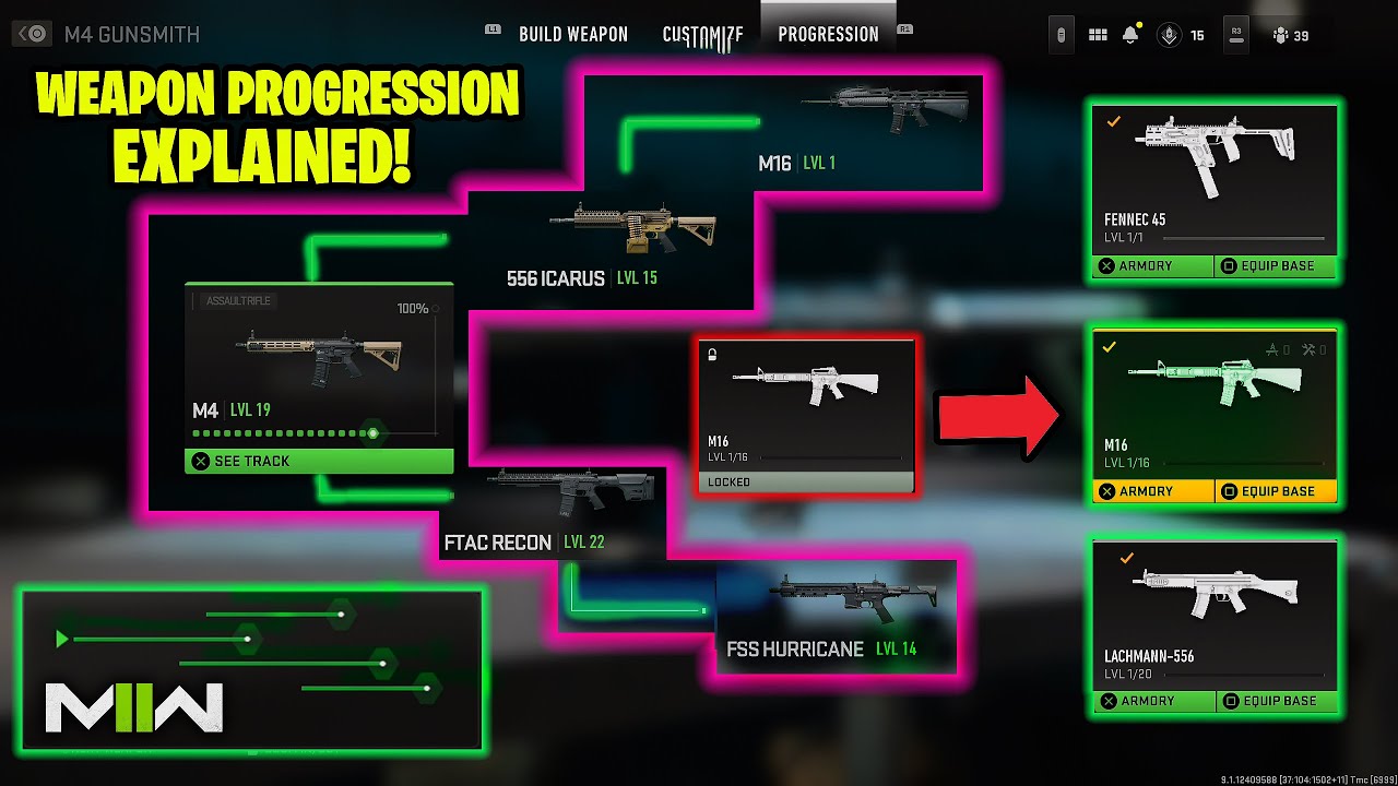 MW2 Gunsmith Progression Fully Explained + How to Unlock Secret Weapons Modern Warfare 2 (Fennec M16