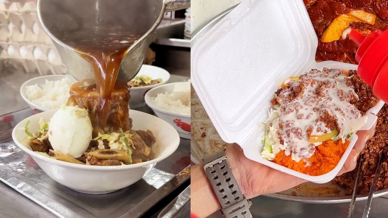 Philippines Street Food in MALATE | Rainy Day CRAVINGS (Jim's Pares and Babemike Shawarma)