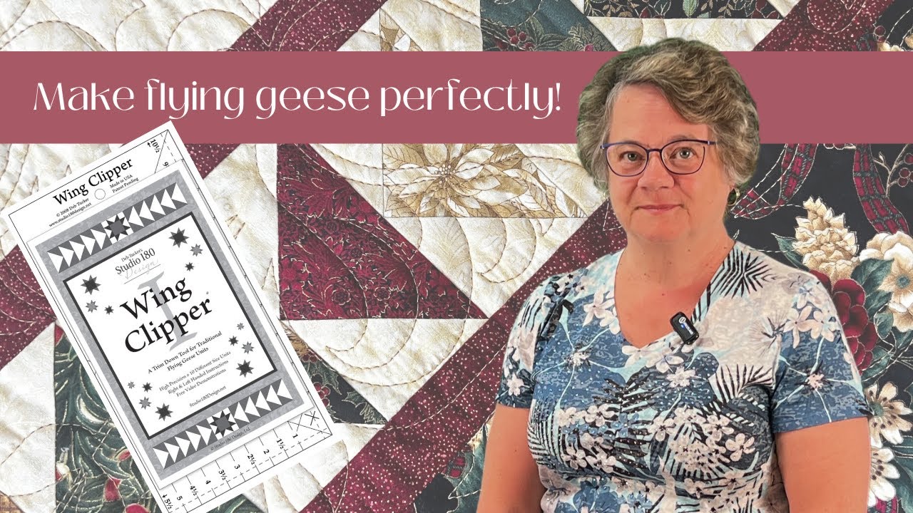Make perfect flying geese squares for your quilting projects!