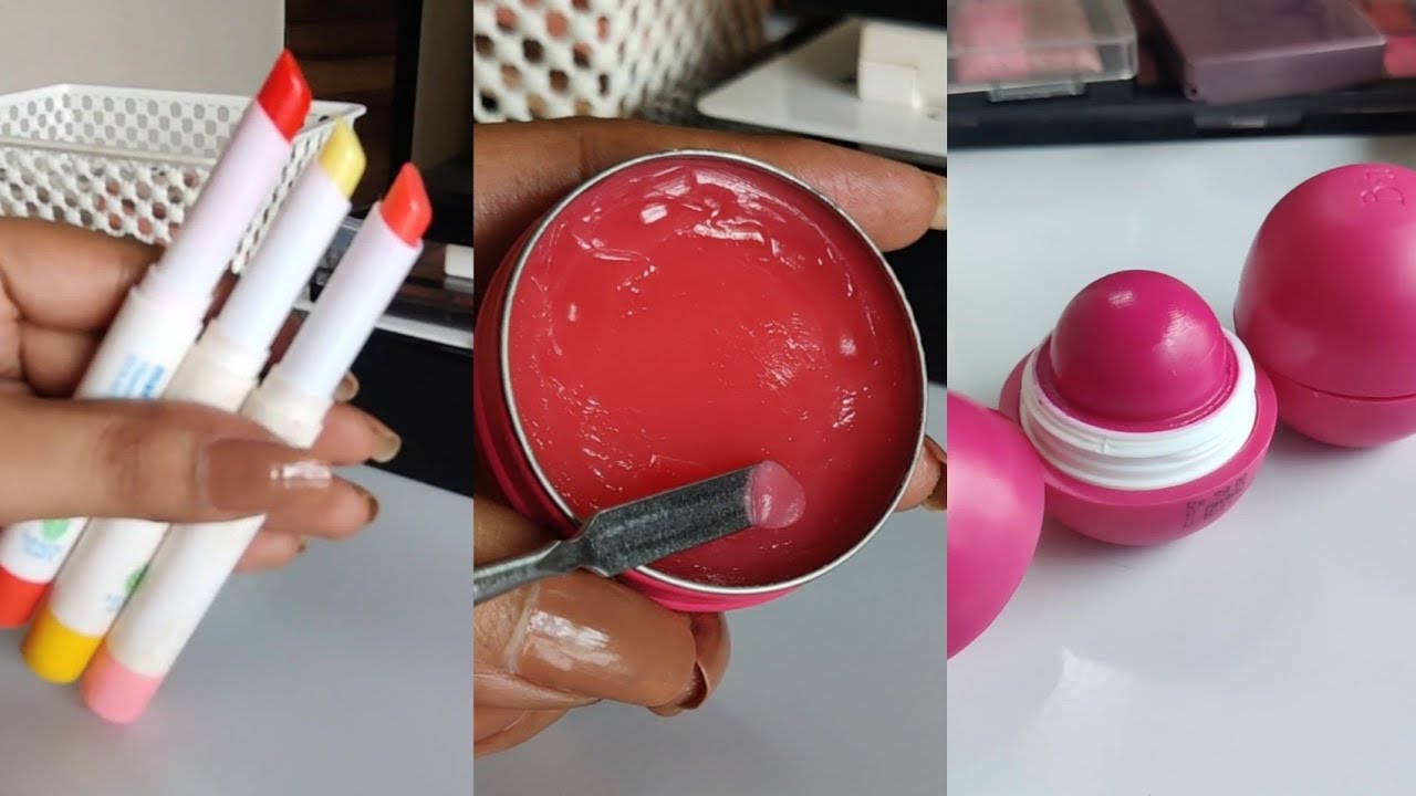 All My Lip Balm Swatches | Renee | Mamaearth | Vaseline | Biotique | Blueheaven | Nyka | Colorbar