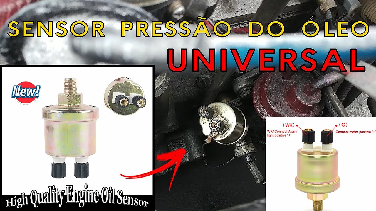 UNBOXING Sensor de Pressão de Óleo do Motor Universal 1/8NPT 80x40mm C45 ALIEXPRESS