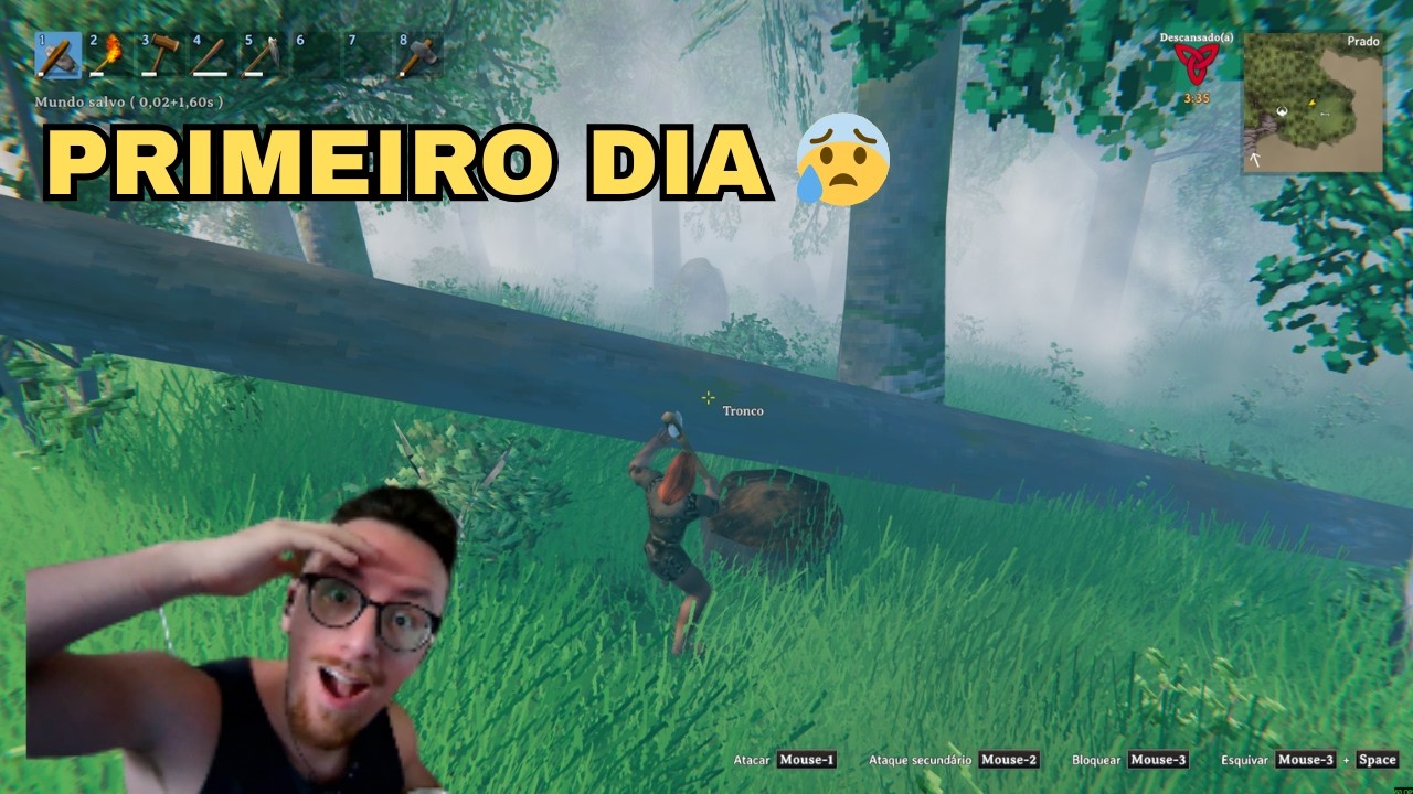 VALHEIM SOLO – Aprendendo do Zero #01 | Primeiro Dia e Sobrevivência