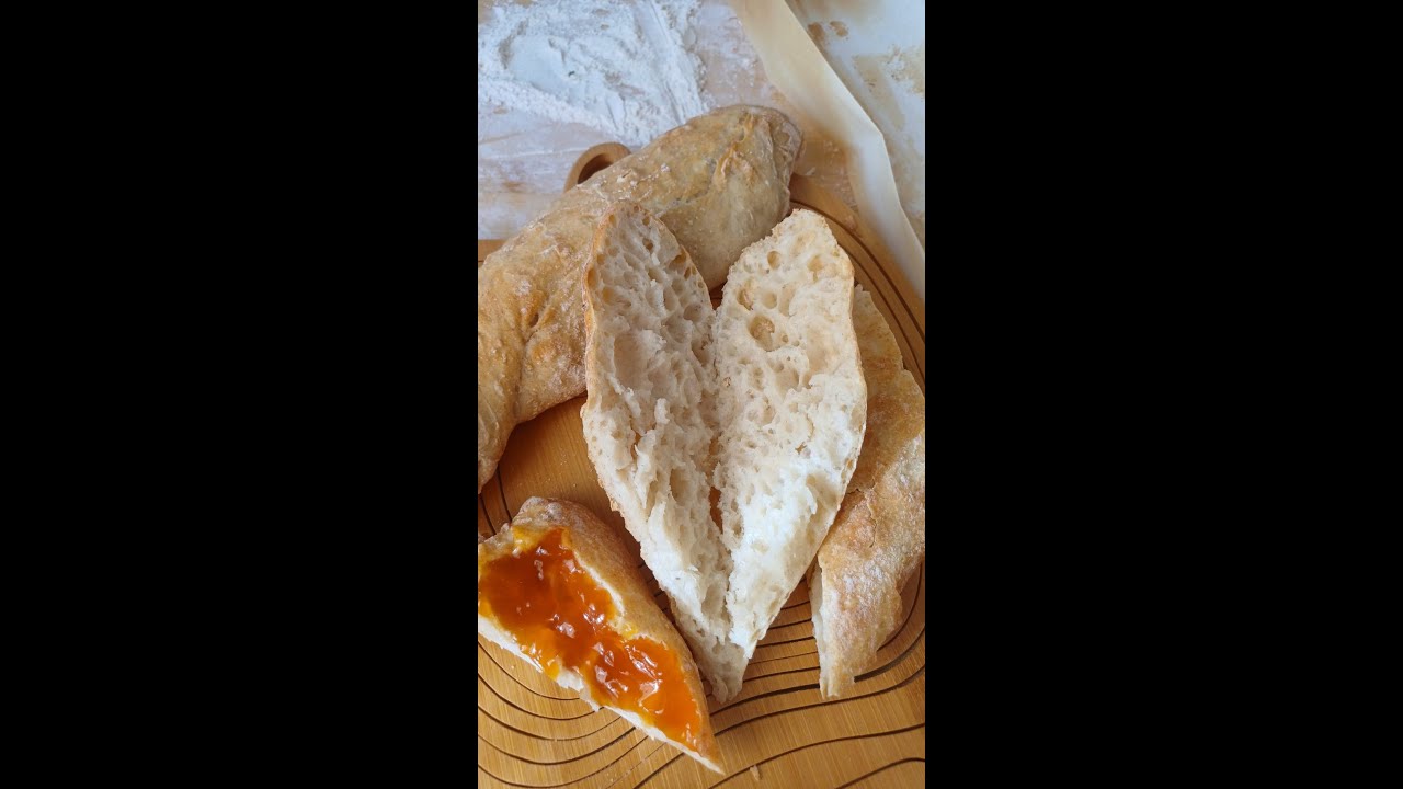 You don't need to knead the dough! Just 5 minutes of your effort! Baguette #baguette #bread #recipe