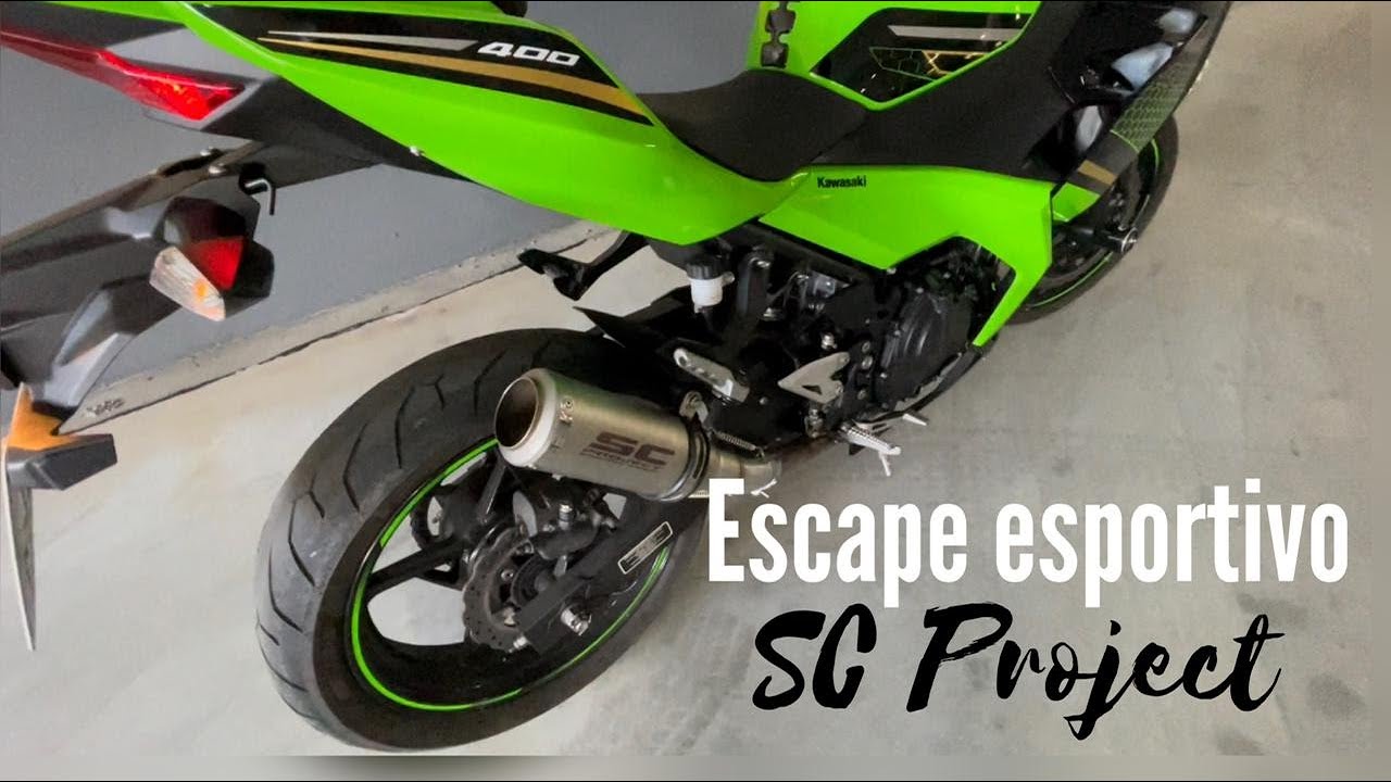 Kawasaki Ninja com Ponteira Esportiva