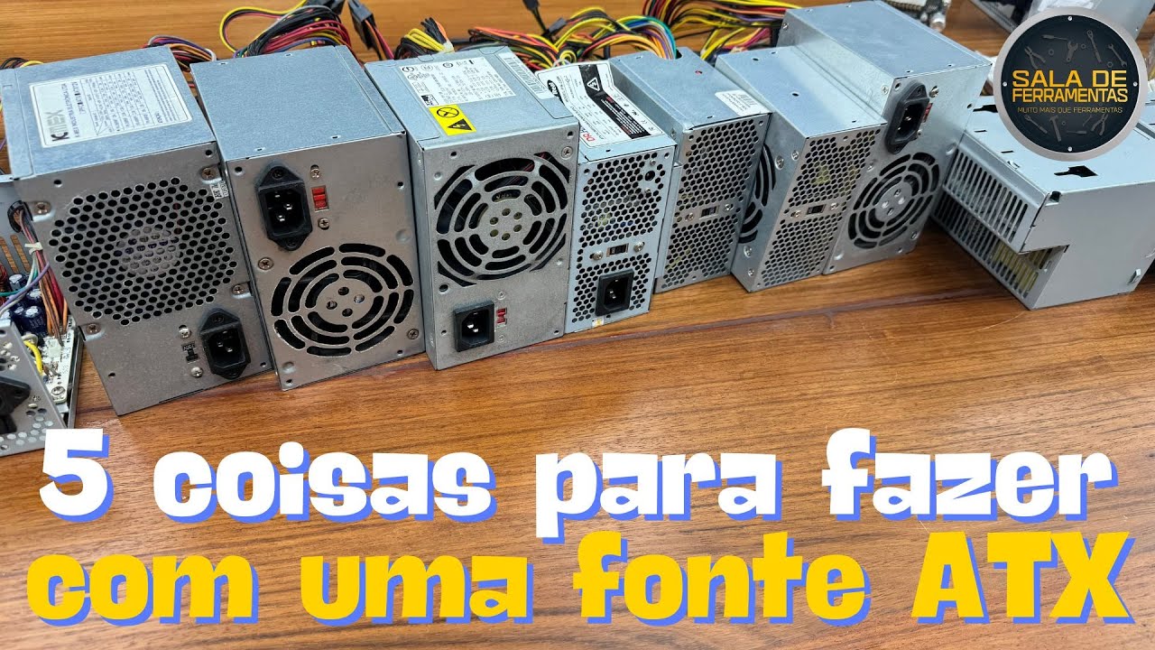 5 COISAS PARA FAZER COM UMA FONTE ATX DE PC, VEJA COMO FAZER ALGUMAS DELAS! #atx #fonte #computador