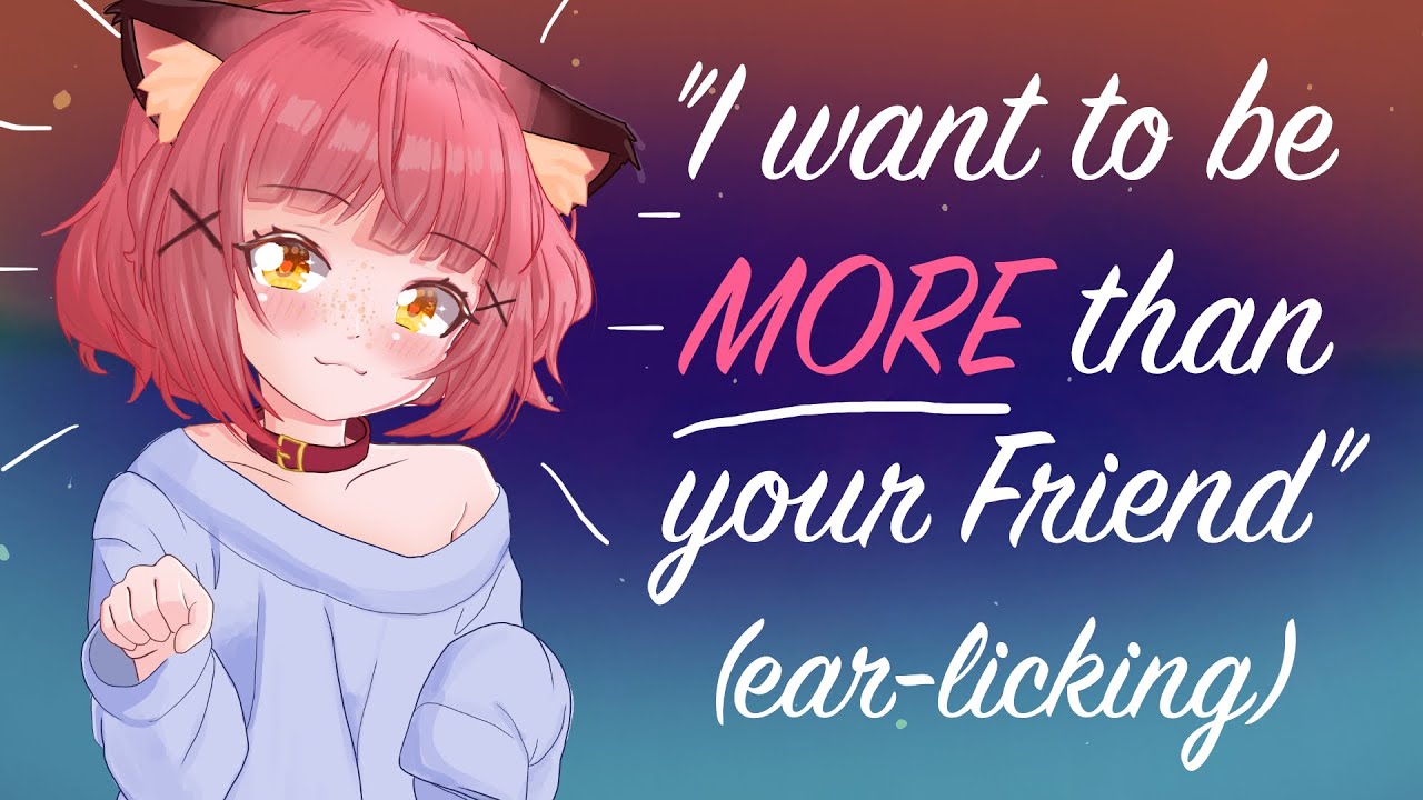 [ASMR Roleplay] 💕 Your shy catgirl roommate wants to be more than friends 🥰 Kissing | ear-licking