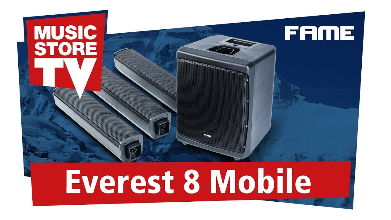 FAME Everest 8 Mobile PA-System mit Akku und Bluetooth