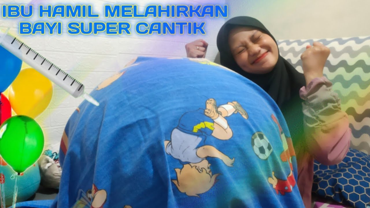 TIUP BALON HIJAU KAK IMUT NGANTUK TIDUR TIBA² PERUTNYA HAMIL DAN MELAHIRLAN BAYI CANTIK | DRAMA LUCU