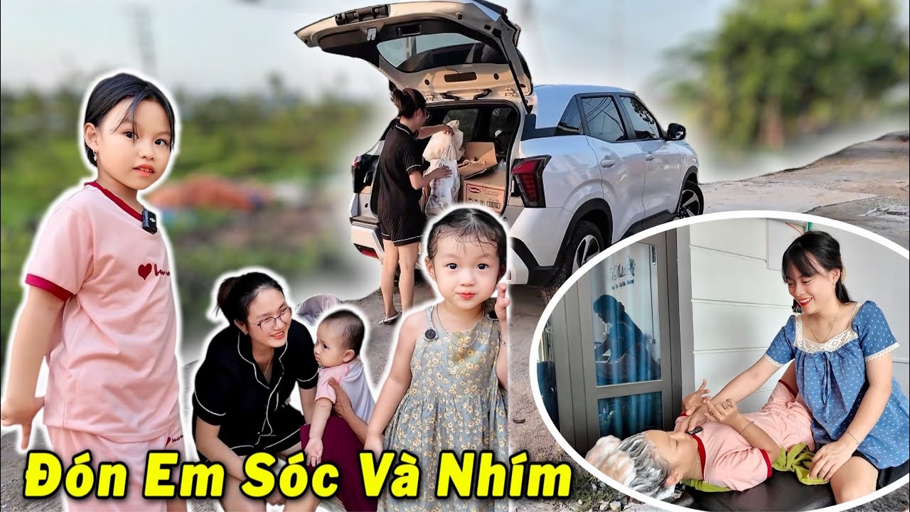 Gia Đình Hằng Nheo Về Quê Đón Em Sóc Và Nhím Đi Chơi