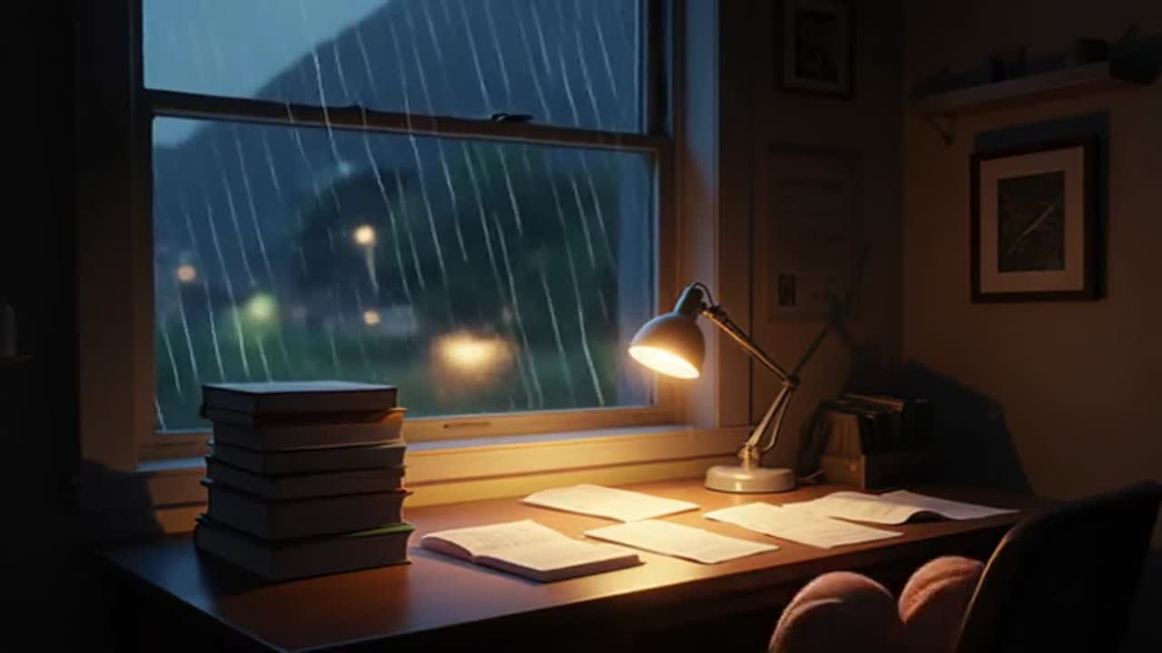 Late Night Rain Lofi 🌙 | Cozy Chill Beats to Focus & Relax