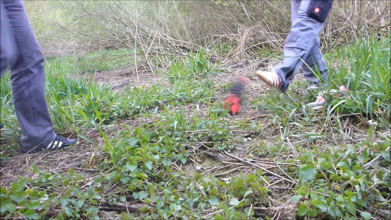kicking Nike Airmax Infrared in the mud with Adidas