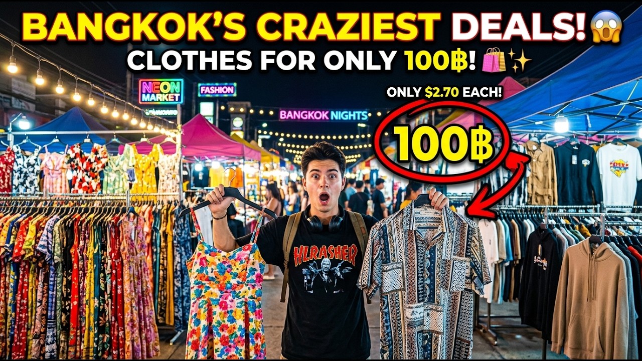 Bangkok&rsquo;s CRAZIEST Fashion Deals! 😱 Srinagarindra Train Night Market 2026