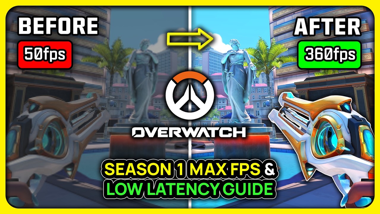Overwatch (2) Season 1 - BEST PC Settings for MAX FPS ✅