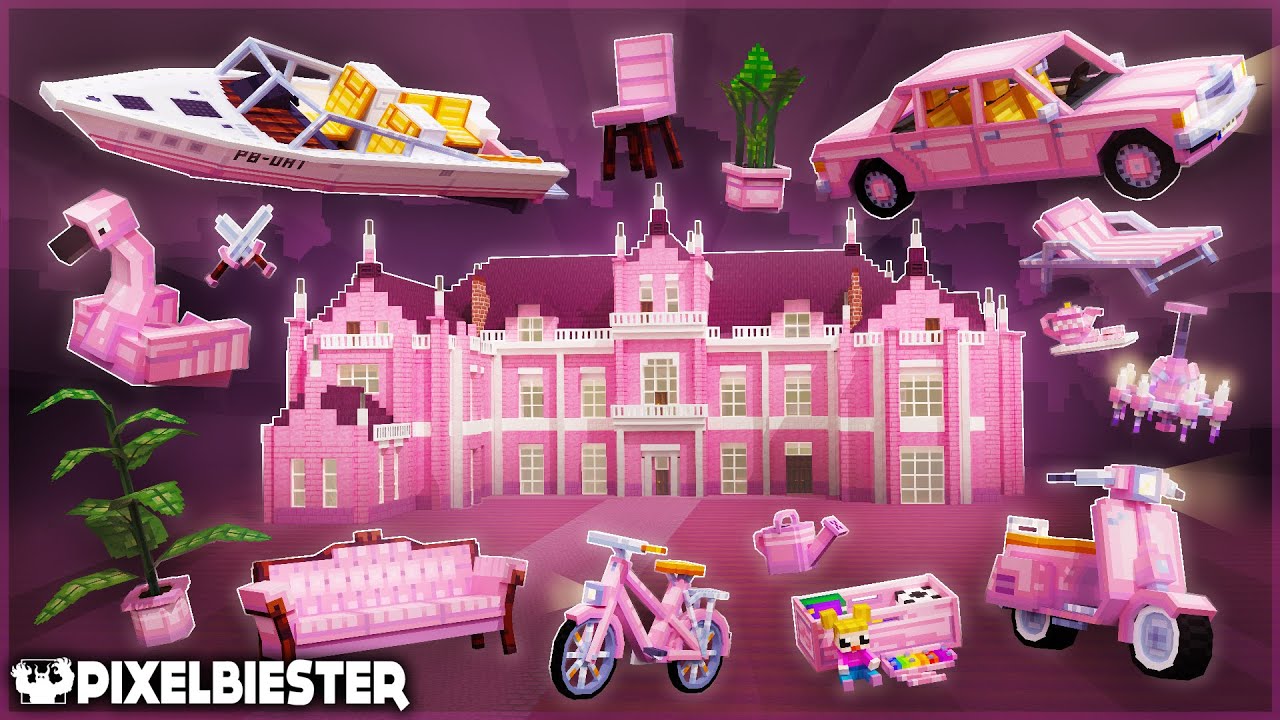 PINK VILLA by Pixelbiester | Minecraft Marketplace
