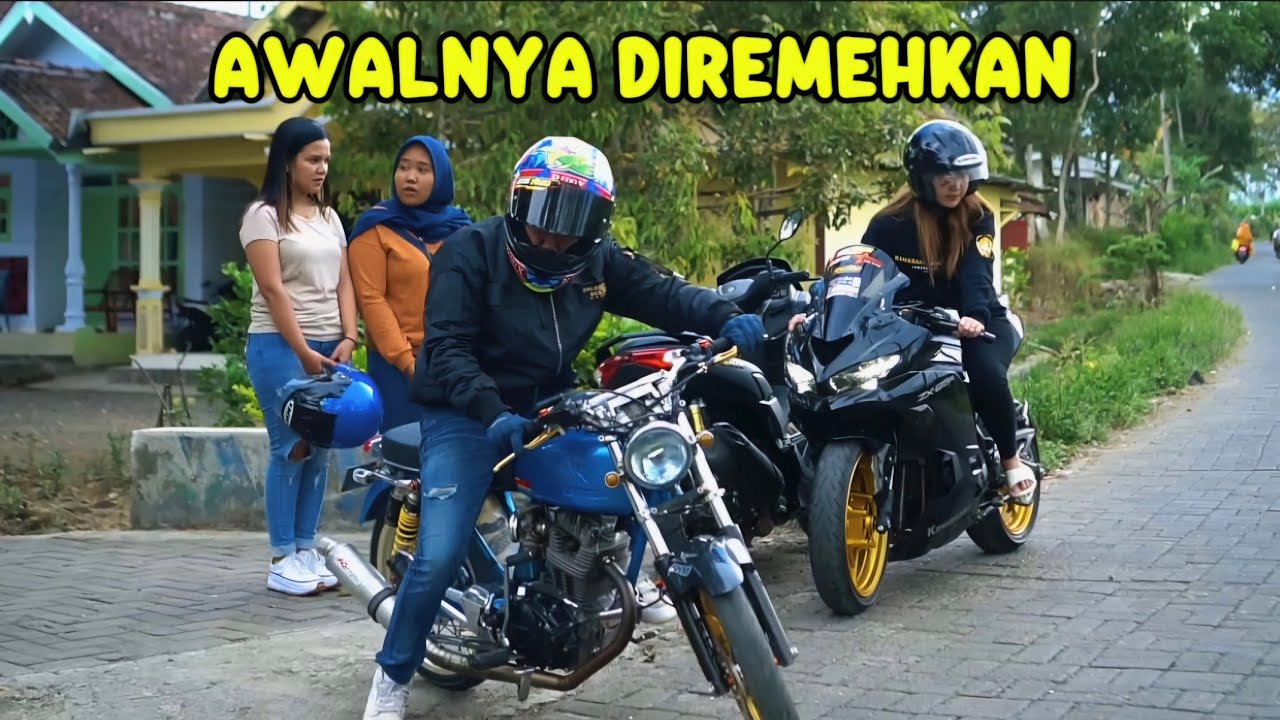 UNTUNG BOS MUDA DATANG..!! SAAT MOTOR CB TUNANGAN MOGOK DAN DIBULI OLEH TEMAN ALUMNI SEKOLAHNYA