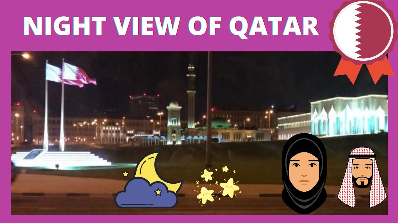 Night View Of Qatar | Doha Corniche | Roadside View[2021]