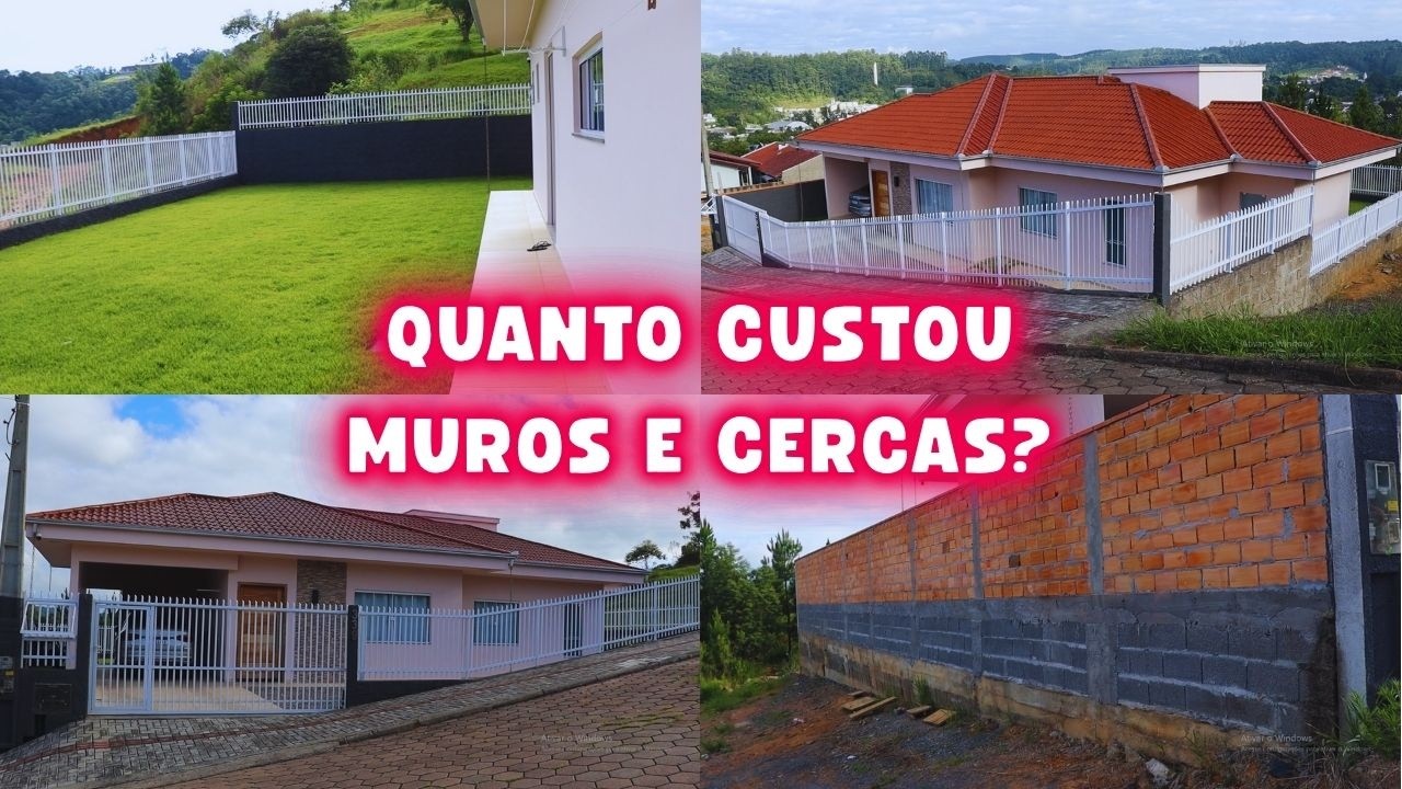QUANTO CUSTARAM OS MUROS, CERCAS E PORTÃO + MAIS PAISAGISMO - MURO DE CONTENÇÃO